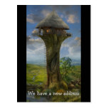 We have a new address - Postcard invitation