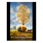We have a new address - Postcard invitation