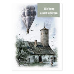 We have a new address - Postcard invitation