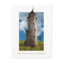 We have a new address - Postcard - Template