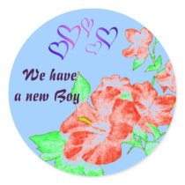 We have a new Boy Stickers by WesternWeddings We have a new Boy Stickers