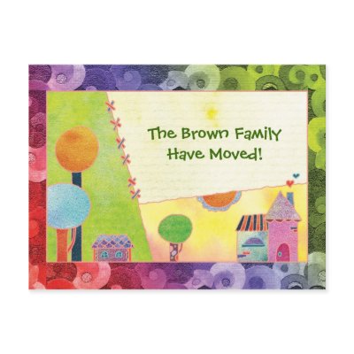 We Have A New Home Announcements Postcard postcard