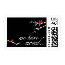 we have moved announcement postage