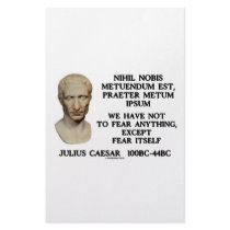 We Have Not To Fear Anything, Except Fear Itself Customized Stationery