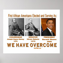 We Have Overcome Historical Obama Poster