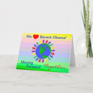 We Heart Barack Obama! Vote on 11/06/12 Card