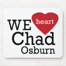 We Heart Chad Osburn Logo Mouse Pad