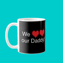 We Heart Daddy mugs