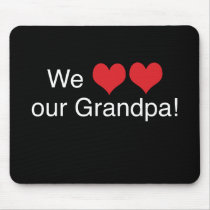 We Heart Grandpa mousepads by Scrappintwins We Heart Grandpa mousepads
