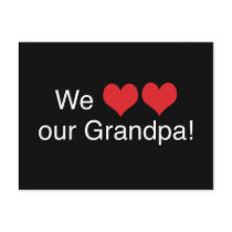 We Heart Grandpa postcards by Scrappintwins We Heart Grandpa postcards