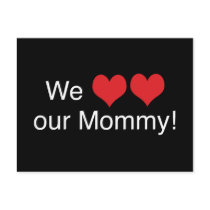 We Heart Mommy postcards by Scrappintwins We Heart Mommy postcards