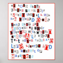 We hold these truths... poster