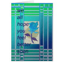 we hope you feel better soon greeting card