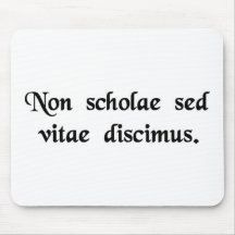 We learn not for school, but for life. mouse pads