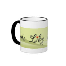 We Like to Talk B&W Coffee Cup mugs by WeliketotalkStuff We Like to Talk B&W Coffee Cup mugs