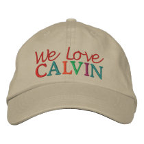 We Love CALVIN Horse Racing Cap embroidered hats