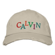 We Love CALVIN Horse Racing Cap embroidered hats