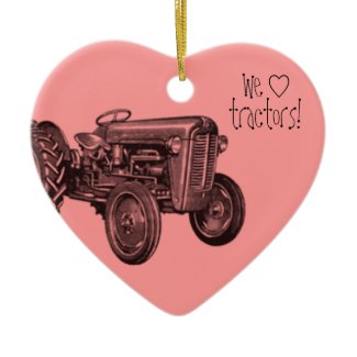 We Love Cool Tractors Ornament ornament