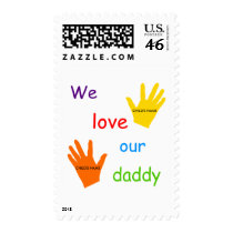 We Love Our Daddy (2 Children) Postage postage