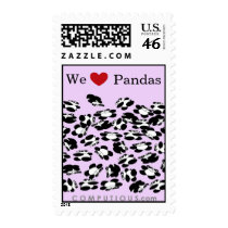 We love Pandas postage
