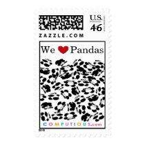 We love Pandas postage