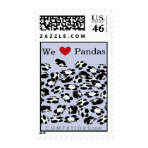 We love Pandas postage