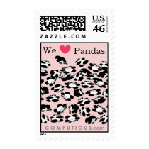 We love Pandas postage