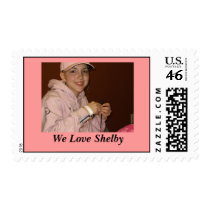 We Love Shelby postage