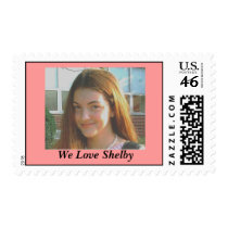 We Love Shelby Postage Stamp