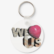 We love US:: on occassion of US independence day keychains