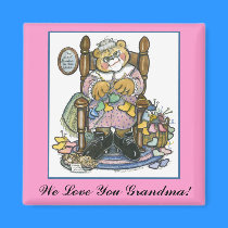 We Love You Grandma! Magnet
