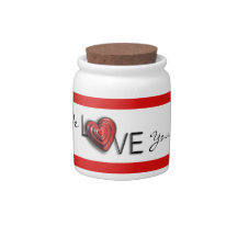 We Love (you name it) Jar Candy Jars