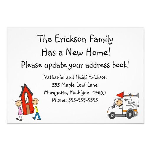 We Moved Announcement Cards