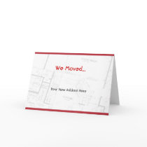 We Moved, moving announcement cards