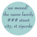 we moved! return address label - personalize info stickers by rubymonkey we moved! return address label - personalize info stickers