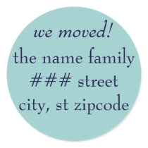 we moved! return address label - personalize info stickers by rubymonkey we moved! return address label - personalize info stickers