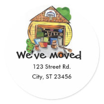 We Moved sticker large
