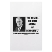We Must Be The Great Arsenal Of Democracy stationery