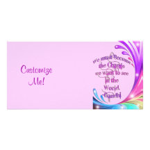 *We must Become the Change*- Gandhi Quote Photo Cards