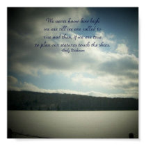 We never know how high we ...Quote Poster posters