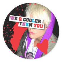 WE R COOLER THAN YOU by Gregory Littley stickers by GregoryLittley WE R COOLER THAN YOU by Gregory Littley stickers