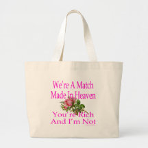WE"RE A MATCH MADE IN HEAVEN TOTE BAG