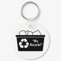 We Recycle keychains by coastalyogagirl We Recycle keychains
