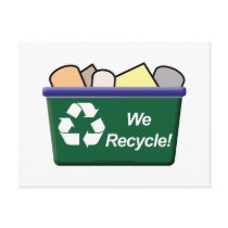 We Recycle! Post Card