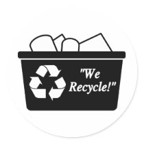 We Recycle stickers by coastalyogagirl We Recycle stickers