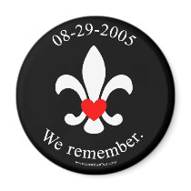 We remember refrigerator magnet