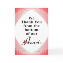 We Thank You from the Bottom of our Hearts cards