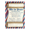 We the People 4th of July Party Invitations 5" X 7" Invitation Card
