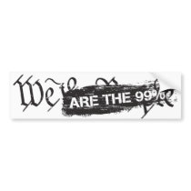 We The People Are The 99 Percent Bumper Sticker