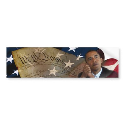 We the People...Barack Obama & the Constitution Bumper Stickers by beverlytazangel